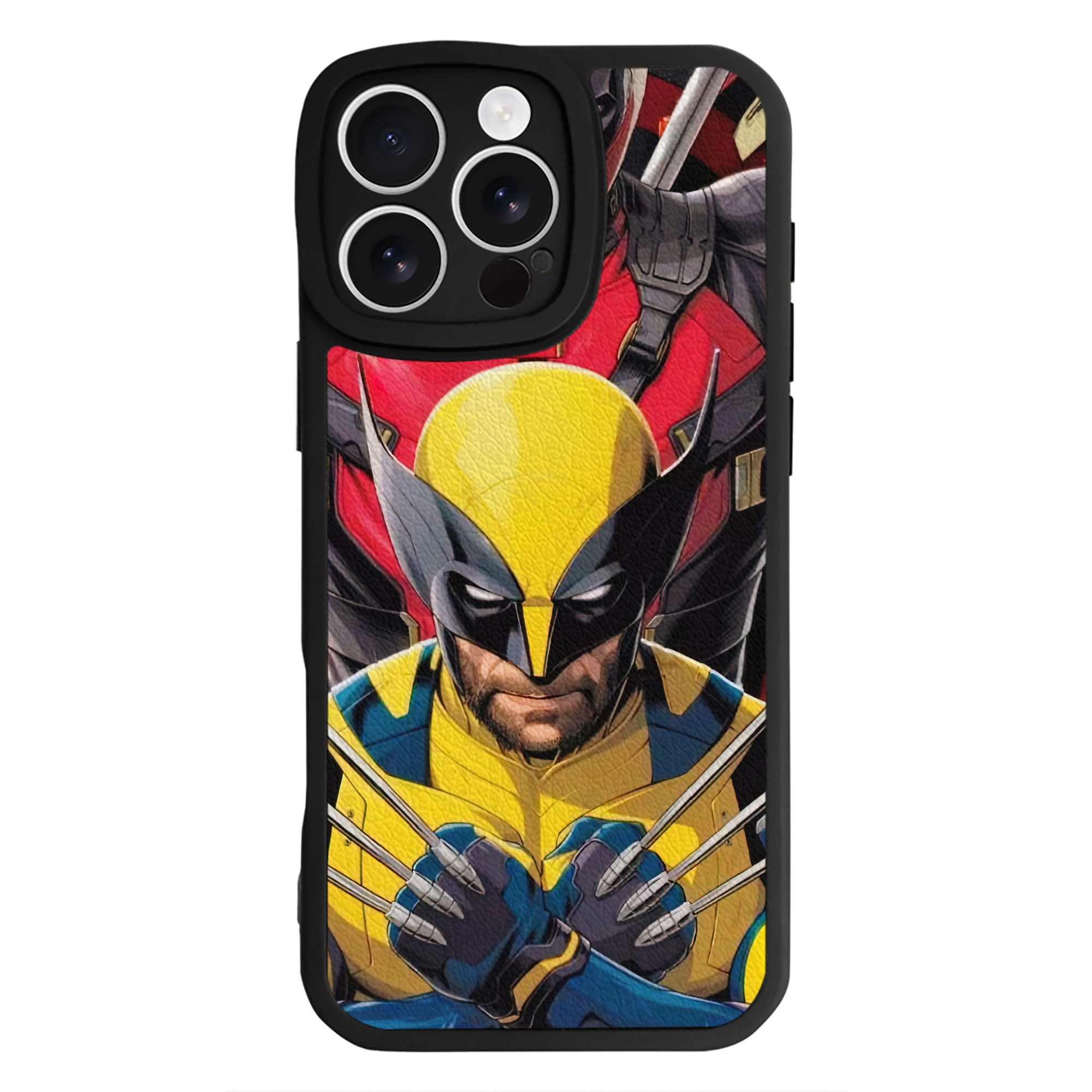 （画像用） Deadpool デッドプール 【iPhone 16シリーズ対応】シリコンスマホケース（レザー調） 材質：シリコン